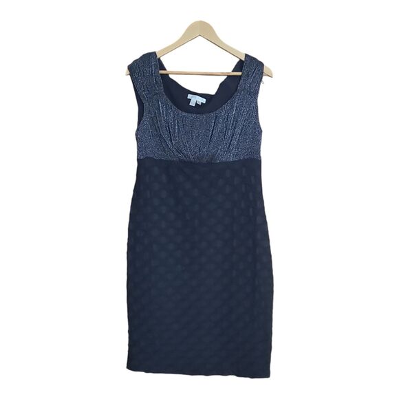London Times Party Dress Silver/Black Sleeveless Women's Size 14 NWT‎ - Picture 1 of 3